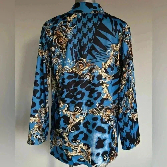 FREE 🆕Women’s  | Printed Stretch Blazer - Picture 5 of 14